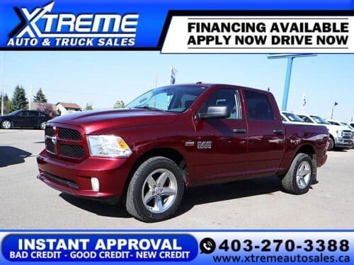 Used Crew Cab 2018 Ram 1500 DS6L98 Flame Red