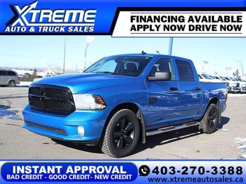 Used Crew Cab 2021 Ram 1500 Classic DS6L98 Hydro Blue Pearl