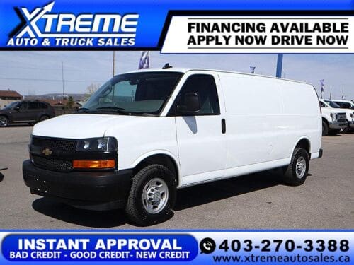 Used Extended Cargo 2021 Chevrolet Express Cargo Van CG23705 Summit White